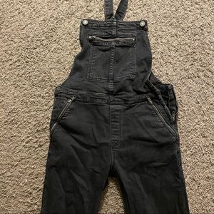 Free People black jeans overalls